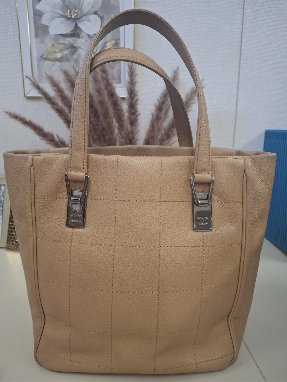 Chanel Chocolate Tote Beige